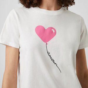 French Connection Amour Balloon Cropped T-Shirt (NWT)
